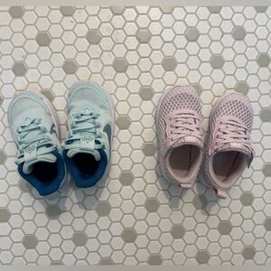 Two pairs of 7.5t toddler Nikes!